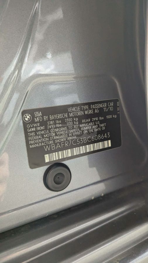 BMW 535 2010 — photo 2