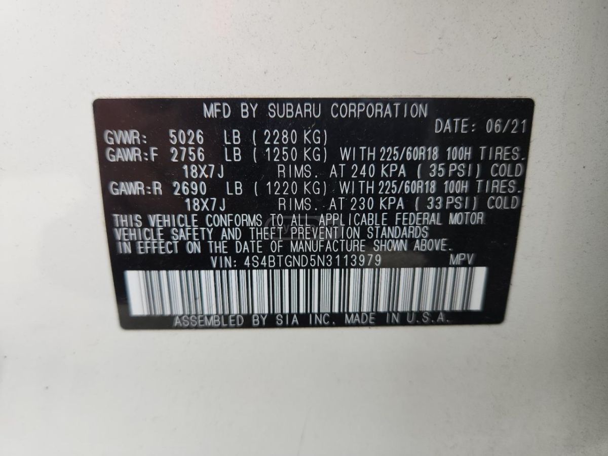 Subaru Outback 2021 — photo 2