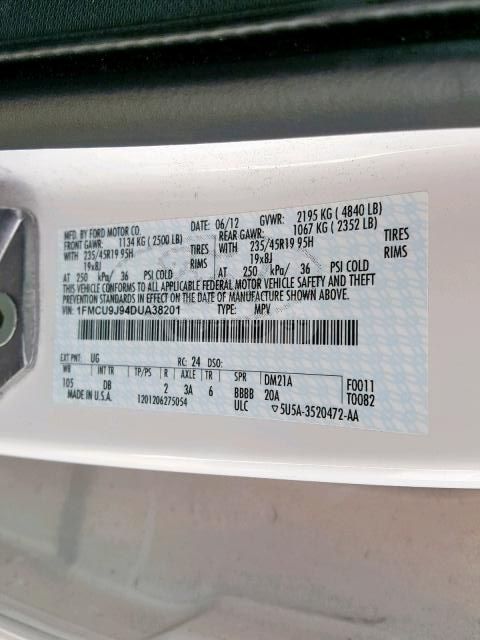 Ford Escape 2012 — photo 2
