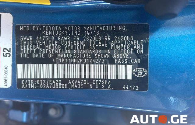 Toyota Camry 2019 — photo 2
