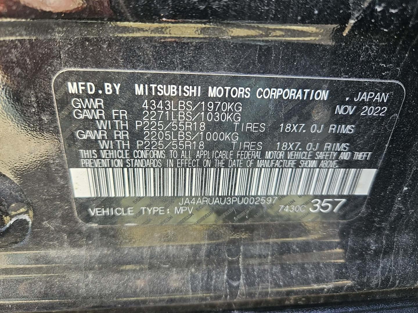 Mitsubishi Outlander Sport 2022 — photo 2